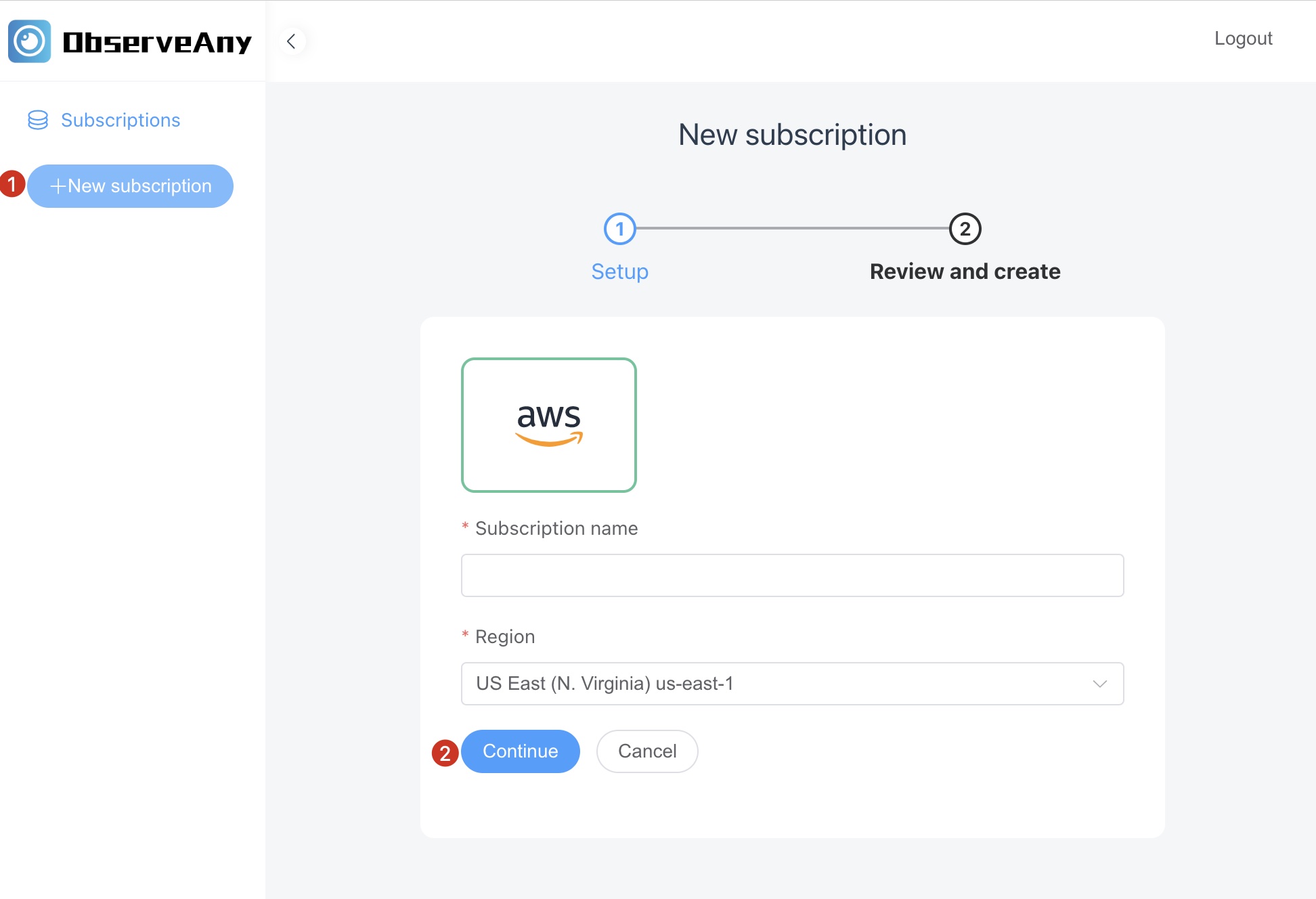 create instance